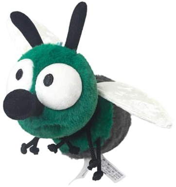 Xiyocadt Klein Insekten Plüschtier,Bauernhof-Plüschtiere,Biene,Mücke,Fliege,Kakerlake Fliegende Kuscheltier,Niedlich Deko,Kinder Plushie,Geschenke für Mädchen und Jungen (Bohnenfliegen)