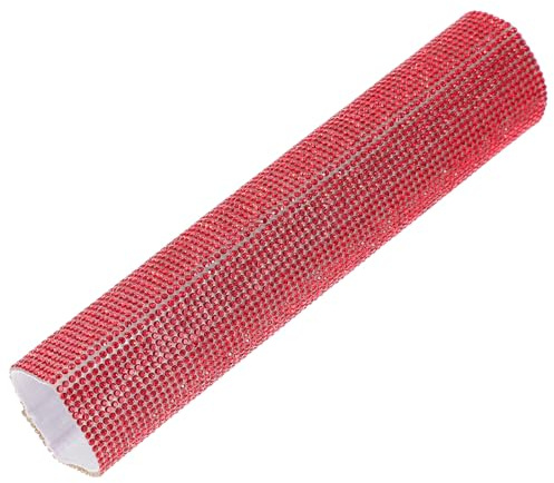 Didiseaon Microphone Not Easy to Fade and Easy to Install Sparkling Red Rhinestone Decorative Sleeve Unique Mic Bling Cover for Handheld Microphone for Stage Performances and Events