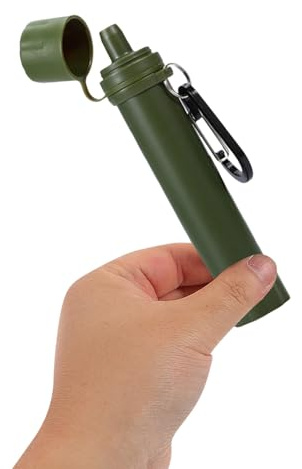 GALPADA Outdoor Wasserfilter Trinkhalm Kompakt Wiederverwendbarer Wasserreiniger aus Langlebigem Material Leicht und Tragbar Camping und Outdoor Ausrüstung für Sauberes Trinkwasser
