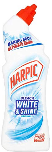 Harpic White & Shine Original Bleach, Removes Limescale & Stains, 750ml