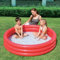 Swimmingpool Planschbecken Aufblasbar 3 Ring Spielzeug Kristall Paddeln Garten Spielen 152.4cm X 30.5cm Von Bestway - Rot #51026