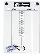 Pizarra unicorn darts blanca
