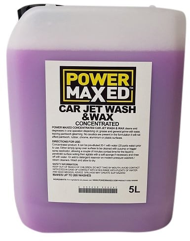 Power Maxed Ww5000 Concentrate Car Jet Wash and Wax, 5 Liters