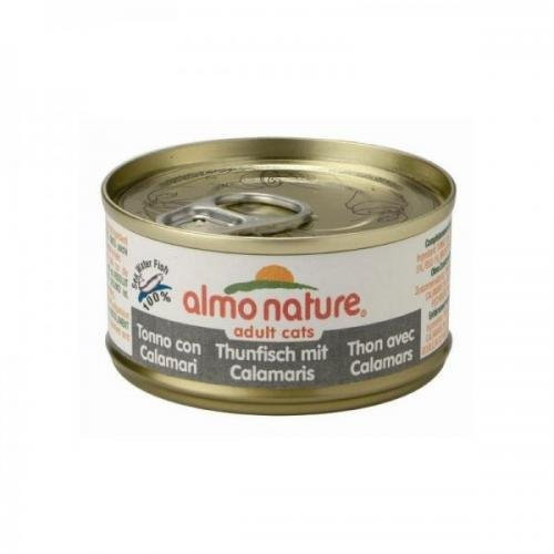24 x Almo Nature Legend Thunfisch mit Calamaris 70g, Nassfutter, Katzenfutter