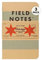 Field Notes: Chicago 3er Pack - kariert - 48 Seiten - 8,9 x 14 cm