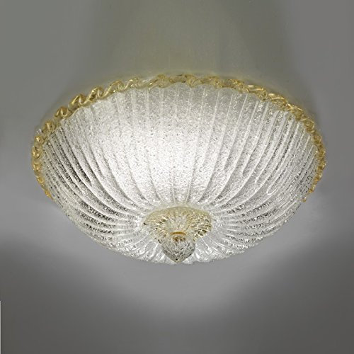 Plafón Aurora cristal dorado