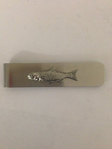 Chub PP-F14 Geldklammer aus englischem Zinn, Emblem auf einer Edelstahl-Geldklammer