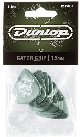 Jim Dunlop 417P1.50 Gator Standard Guitar Pick Player Pack (Pack of 12)