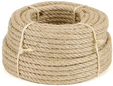 Corde Chanvre Diamètre 6 mm 20 m La Cordeline JN34, Naturel
