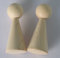 Figurenkegel aus Holz 102mm hoch, 7 Stück