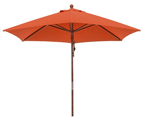 anndora® Sonnenschirm Balkonschirm ø 2,5 m rund - mit Winddach Terracotta