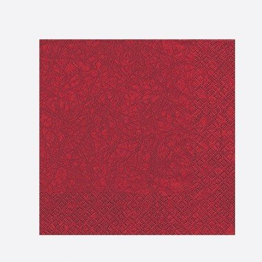 Home Fashion Cocktail-Serviette, moderne Farben, Bordeaux, 25 x 25 cm, Burgunderrot, Einheitsgröße