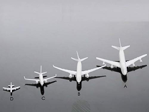 2 x schöne Modell Flugzeug Typ A - 7cm für Flughafen Modellbau 1:500 - 1:1000