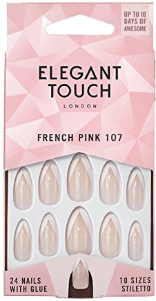 Elegant Touch - French Nails - Pink - 107 - Stiletto Shape (was Statement french)