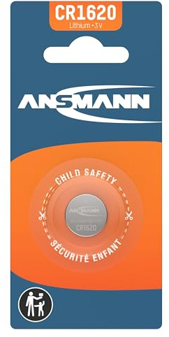 2er Set: ANSMANN 5020072 Knofpzelle Batterie Lithium CR 1620 - 3V