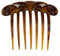 1Stk XL Steckkamm ornament 10x9cm in havanna - Made in Germany - WeLoveBeads