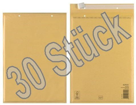 Herlitz Luftpolstertasche haftklebend (30 Stück | 23x33cm [G/7], braun)