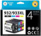 Smart Ink Kompatible Druckerpatronen als Ersatz für HP 932 XL 933 XL 932XL 933XL 4 Multipack (Schwarz Cyan Magenta Gelb) Patronen Höher Kapazität für HP Officejet 6600 6700 7612 7510 7110 6100 7610