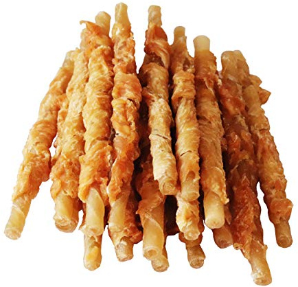 Pawant Chicken Wrapped Rawhides for Dogs Treats Puppy Training Snacks Sticks Dog Rawhide Chews All Natural Dog Treats 1lb