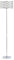 Stilvolle Stehlampe in Glamour Stil verchromtes Metall / Acryl silber Tenna