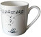 Music Notes PInt mug - Bone china mug decorated all round our own music notes design