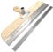 DEWEPRO® Großflächenrakel - Stehrakel gezahnt mit Steckvorrichtung - Breite: 560mm - Zahnbreite: ca. 2mm, Zahnhöhe: ca. 4mm, Zahn-Lückenbreite: ca. 4mm - inkl. Ersatzzahnleiste