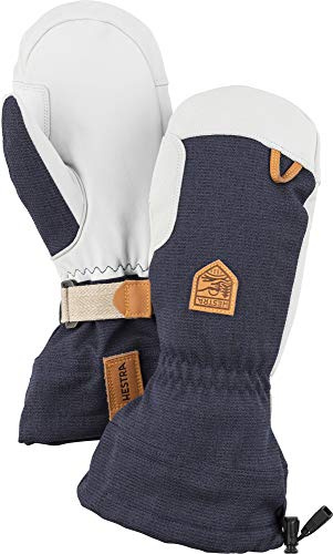 HESTRA Skihandschuhe für Damen und Herren: wasserdichter Winterhandschuh aus Militärleder Herren (1er Pack)