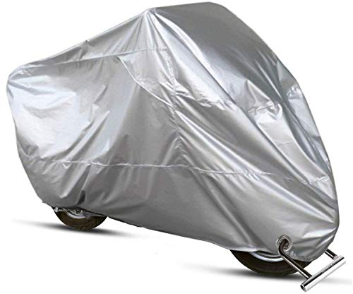 ANFTOP wasserdichte Motorradabdeckung XXXXL Winterfest Motorrad Abdeckplane Mit Heavy Duty 210D Haltbar und reißfest 4XL