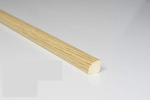 TMW Profiles 18mm uPVC Quadrant Trim - Classic Oak- Gap-Filling Edge for Windows & Doors – Neat Finish, 1m Long (Classic Oak)