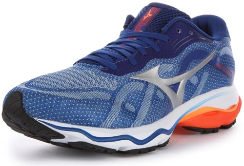 Mizuno Herren Wave Ultima 13 Sneaker, Tsea Silver Cherrytomato, 44.5 EU