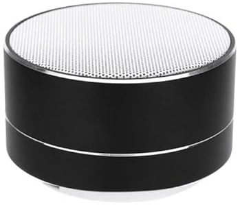 Enceinte Metal Bluetooth pour ZTE Axon 30 Ultra Smartphone Port USB Carte TF Auxiliaire Haut-Parleur Micro Mini (Noir)