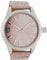 Oozoo Armbanduhr Basic Line mit Lederband 47 MM Pinkgrau/Pinkgrau C1058