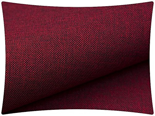 2,5 Meter Polsterstoff Lux 15 Weinrot-Schwarz (250cm x 140cm am Stück) Möbelstoff