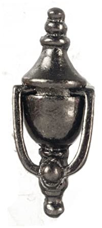 Melody Jane Dolls House Miniature Accessory Brushed Metal Door Furniture Knocker