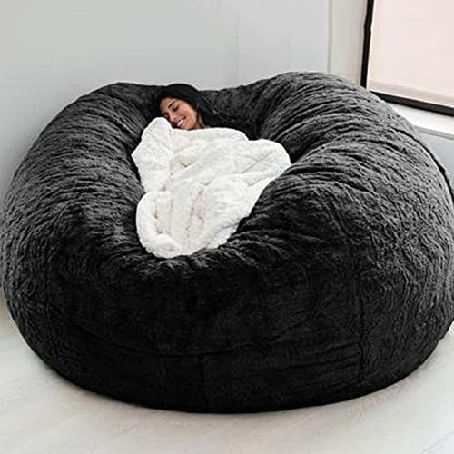 WangXLDD Bean Bag Chair Giant Foam Furniture Bean Bag Big Sofa mit weichem Mikrofaserbezug ohne Füllung (G,4.5FT 135X65cm)