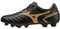 Mizuno Unisex Football Trainers, schwarz/goldfarben, 44.5 EU