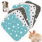 6er Pack Saugfähige Meerschweinchen Käfig Einlagen Wiederverwendbare PIPI Pads Waschbare Urin Unterlagen wasserdichte Urin Pads Kätzchen Welpenmatten für Kleintiere, 3 Stile (13 x 18 Zoll)