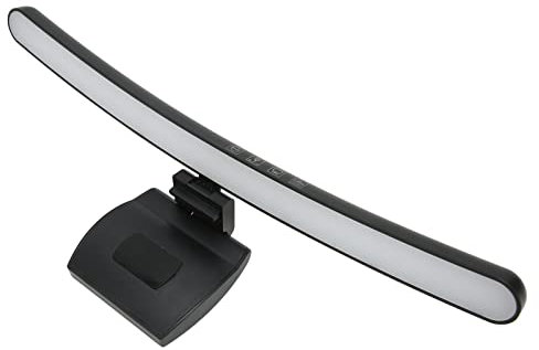 Septpenta Curved Monitor Light Bar, Asymmetric Optics Touch Dimming 7 Color RGB Computer Monitor Lamp with Timing Function, Ideal for Business Office Workers To Relieve Eye Strain