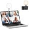 ATUMTEK Einstellbares Videokonferenz Licht,Adjustable Angle LED Video Konferenz-Beleuchtungsset mit 5 Lichtmodi (3000K-7200K) für TikTok Live-Streaming/Computerkonferenz/Makeup -Weiss