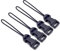 Padwa Lifestyle 8 Pcs Black Quick Release Camera Strap QD Loops Connector Adapter - Camera Quick Release Clip Compatible for All Compact Digital Cameras,Binoculars, Drone Remote Control and USB Stick