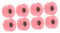 Toddmomy 8 Stück Rollschuh-Rollschuh-Räder Indoor-Scooter-Räder Quad-Rollschuh-Räder Kinder-Skate-Reithose Rollschuh-Räder Kind Zweireihiges Longboard-Rad Metall Rosa