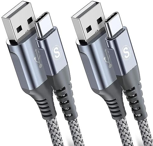 2Pack 1.5M USB C Cable 3.1A Fast Charger Cable Compatible for iPhone 15 Plus Pro Max,Samsung Flip/Fold 3/4/5 S10 S9 S8 S20 S21 S22 S23 A12/13/14 A21s/22/23 A34/A32 A54/53/52s/51/50 A70/71,Pixel 6/7/8