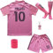 DMDMK Miami #10 2023/2024 Heim Trikot Shorts und Socken Kinder und Jugend Größe (Pink, 24 (7-8 Jahre))
