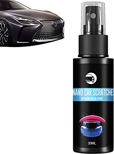 Spray per la Rimozione dei Graffi,Spray per La Rimozione dei Graffi per Auto Nano,Spray per Rivestimento Auto,Verniciatura Auto Rapida ad Alta Protezione,Nano Spray per Auto AntiGraffio 30ML