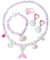 5 Stück Meerjungfrau Schmuck für Mädchen,Meerjungfrau Kinder Schmuck mit Halskette, Ringe, Armbänder, Ohrring, Armbänder,Meerjungfrau-Prinzessin-Schmuck für Mädchen Party Dress up Geburtstagsgeschenk