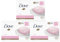 Dove Pink Moisturising Beauty Cream Bar 3 in 1 Cleanses, Moisturises and Nourishes Soap for Soft, Smooth Skin Vegan, Crealty Freee and Dermatologically Tested Beauty Soap 2x90g, 3 Pk