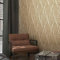 K&L Wall Art moderne Vliestapete glänzende Strukturtapete Vintage Wohnzimmer Bilder Luxustapete inkl. Tapezier-Ratgeber (Glamour Braun Silber)