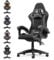 bigzzia Ergonomic Gaming Chair - Gamer Chairs with Lumbar Cushion + Headrest, Height-Adjustable Office & Computer Chair for Adults (without footrest, Grey)
