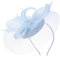 AUTSUPPL Fascinator Hut Für Damen Leichtes Mesh Stirnband Eleganter Haarschmuck Für Teeparty Hochzeit Und Bankett Brautgefertigter Kopfputz Hellblau Perfektes Accessoire Für Frauen