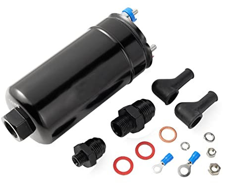 iFutniew 300LPH Pompe à carburant externe universelle en ligne Pièces 0580254044 044 E85 compatible avec l'éthanol
